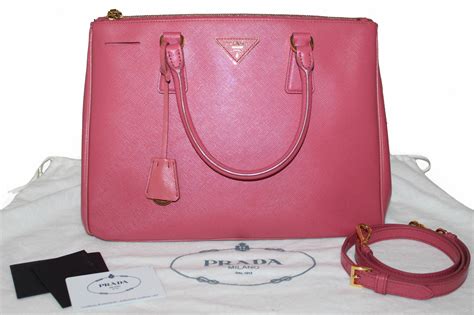 prada double zip tote cameo